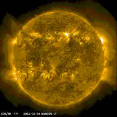 Solar rotation time-lapse