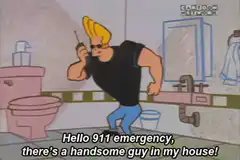 Duke Nukem calls 911 handsome guy