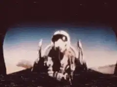 Astronaut explosion on moon