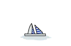 Sailboat on water