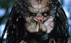 Predator opens mouth wide