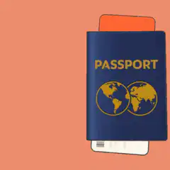 Passport opens to reveal boarding pass