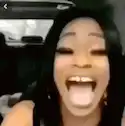 Woman screaming in car