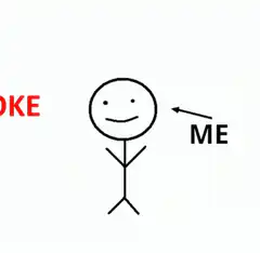 Stick figure joke me