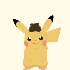 Detective Pikachu laughing