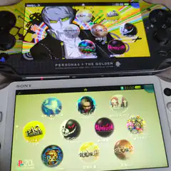 PSP and PS Vita screens showing game menus