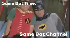 Batman and Robin Same Bat Time Same Bat Channel