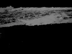 black and white ocean waves