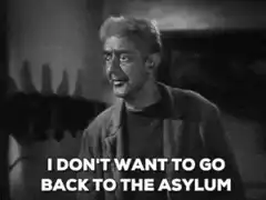 I don't want to go back to the asylum