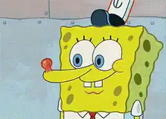 SpongeBob cuts his nose