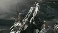 Gears of War soldier chainsaw gun