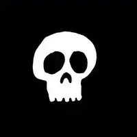 skull morphing into sad ghost