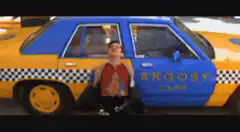 Taxi Driver with a gun