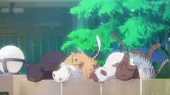 Cats sleeping on a wall