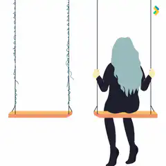 Girl on a swing