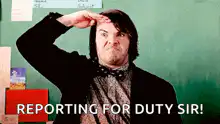 Jack Black Reporting for Duty Sir