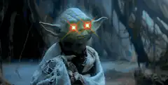 Yoda glowing eyes do not try