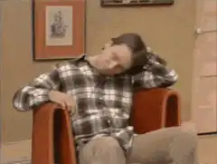 Tom Hanks wakes up confused in a chair