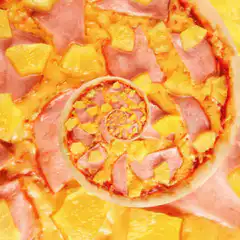 Hawaiian pizza fractal zoom
