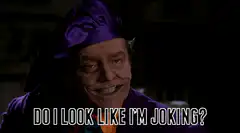 Jack Nicholson Joker Do I Look Like I'm Joking