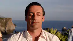 Don Draper meditating by the ocean