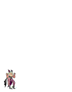 Pixel art character attack animation