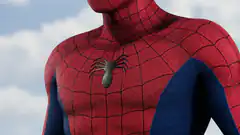 Spider-Man suit close-up