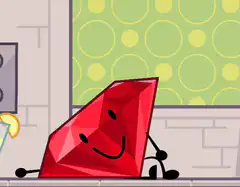 Ruby stands up and laughs