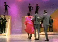 Little Richard dancing on stage