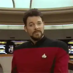 Commander Riker Smiling