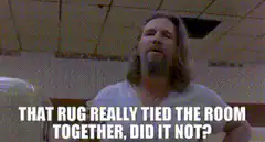 That rug really tied the room together