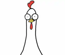 chicken gets its beak squeezed