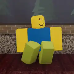 Roblox noob standing up and sitting down