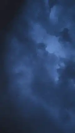 Blue and purple clouds flashing