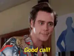 Jim Carrey Good Call Reaction