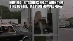 How real bitcoiners react when they find out the fiat price jumped 40%