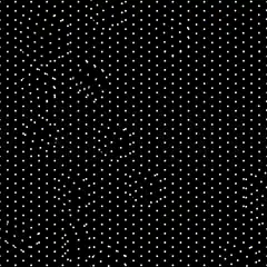 White dots on black background animation