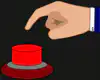 hand pressing red button