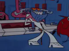 Lil' Jingle Hell Monster walking through monsters