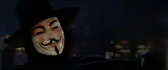 V for Vendetta Guy Fawkes mask explosion