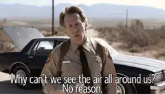 Why can't we see the air all around us?