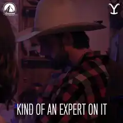 Man in cowboy hat kind of an expert on it