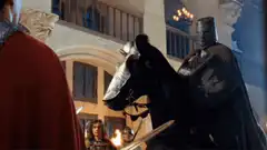 Black Knight loses his leg