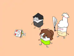 character with exploding hair