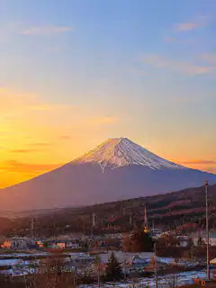 Mount Fuji at sunset