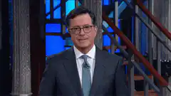 Stephen Colbert hand on chest gesture