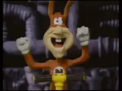 Numbuh 1 cheering with fists raised