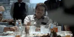 Pablo Escobar raises a glass