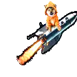 Shiba Inu riding a rocket