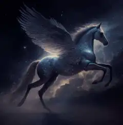 Galaxy Pegasus Flying